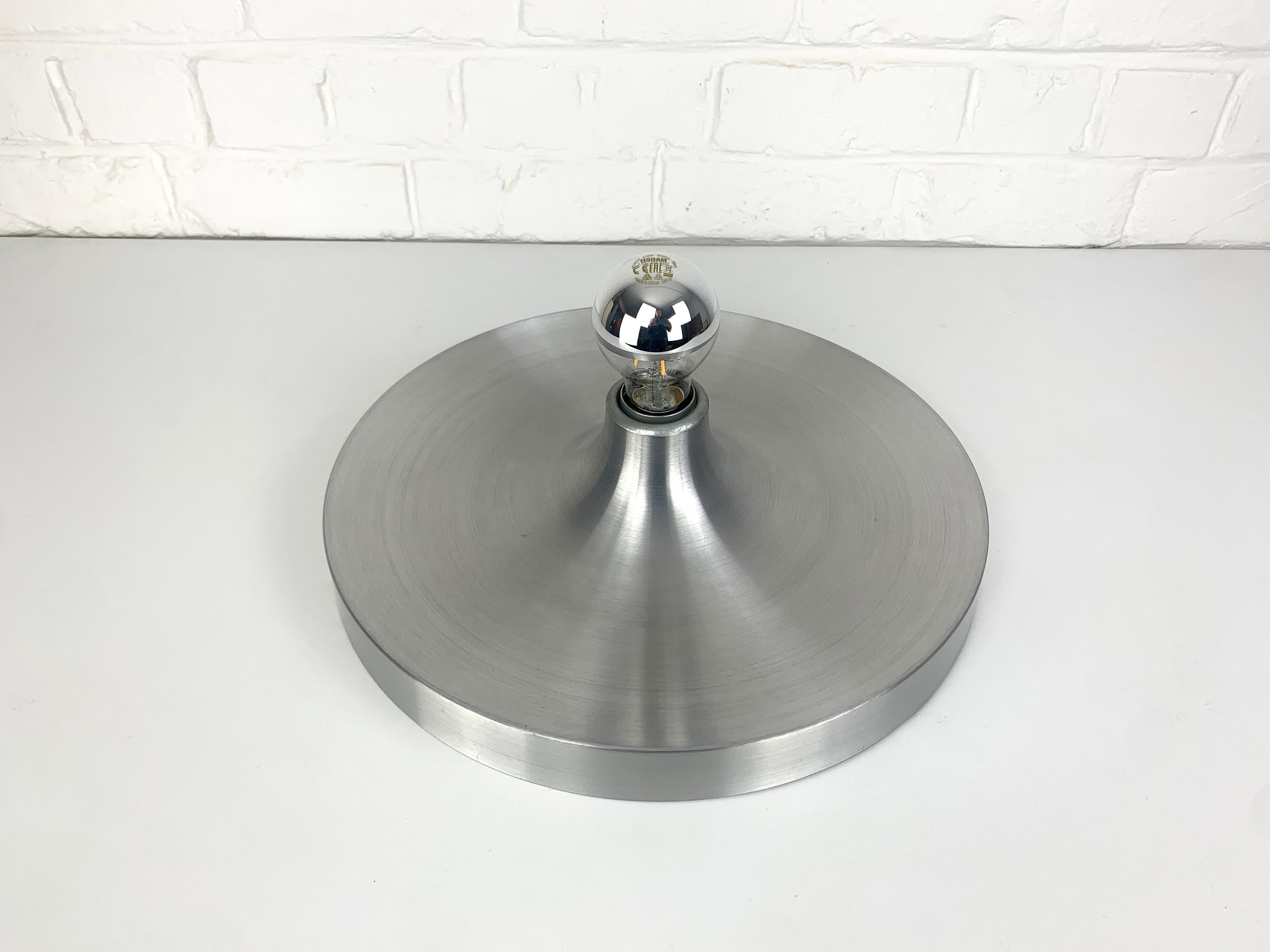 Mid-Century Modern Charlotte Perriand Flush Wall Lamp for Les Arcs, Sconce, 1960s