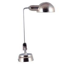 Charlotte Perriand per Jumo, Francia. Lampada da scrivania in metallo cromato.