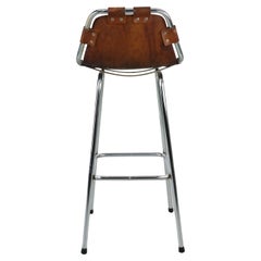 Charlotte Perriand for "Les Arc" Original Leather Barstool, 1960