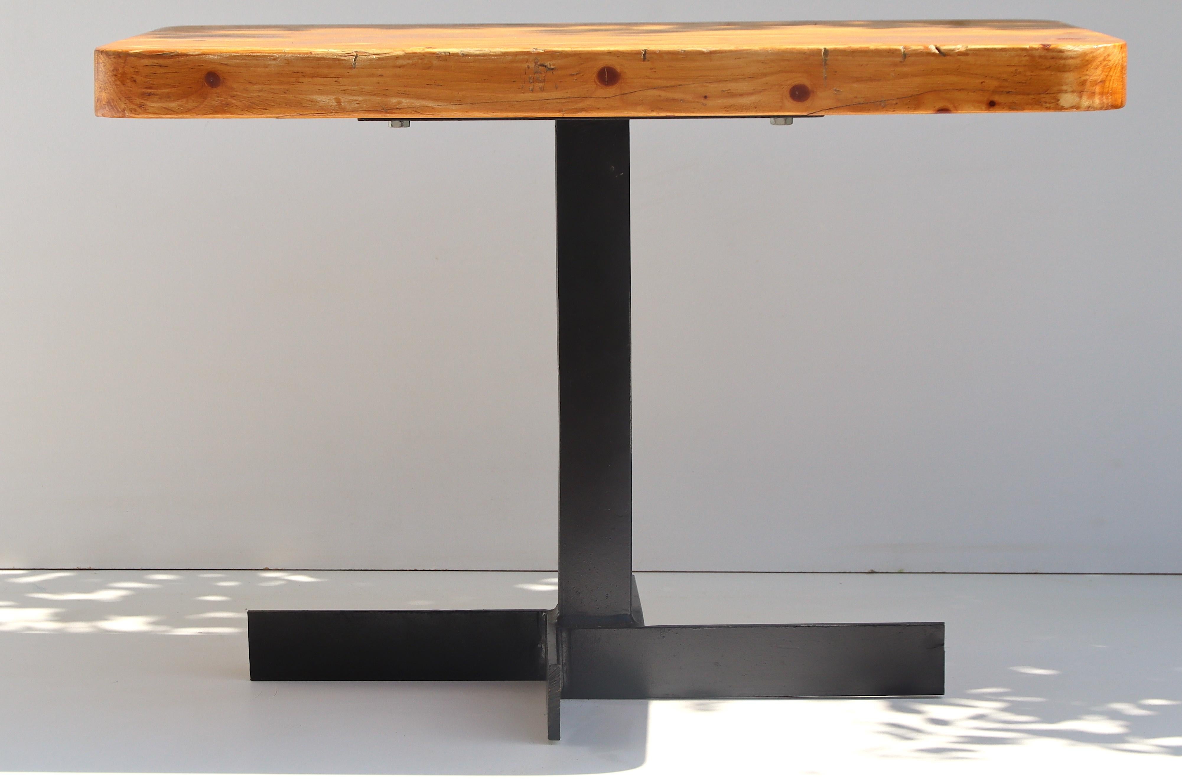 Charlotte Perriand for Les Arcs 1600 Pine Coffee or Side Table In Fair Condition For Sale In Amsterdam, NL