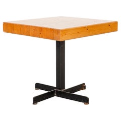 Charlotte Perriand for Les Arcs Mid-Century Modern Adjustable Square Table