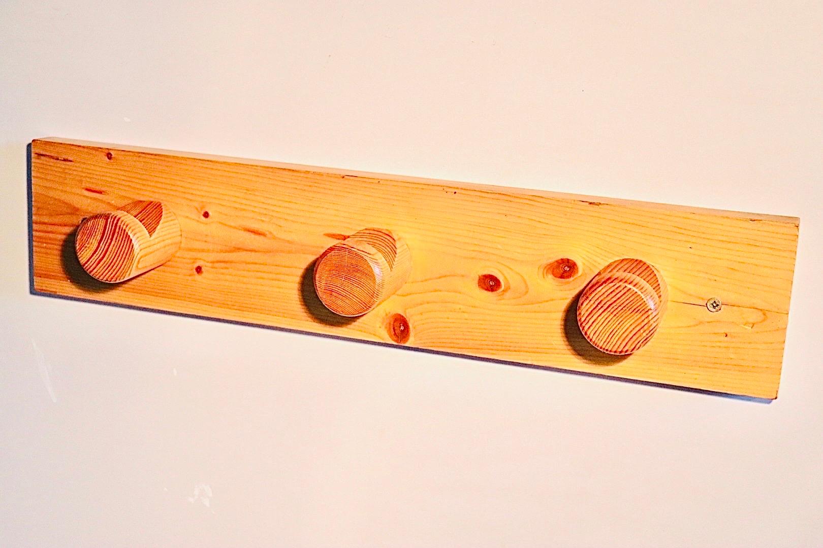 Charlotte Perriand for Les Arcs Pine Coat Rack  For Sale 2