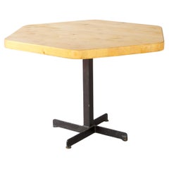 Mesa de comedor de pino Charlotte Perriand para Les Arcs