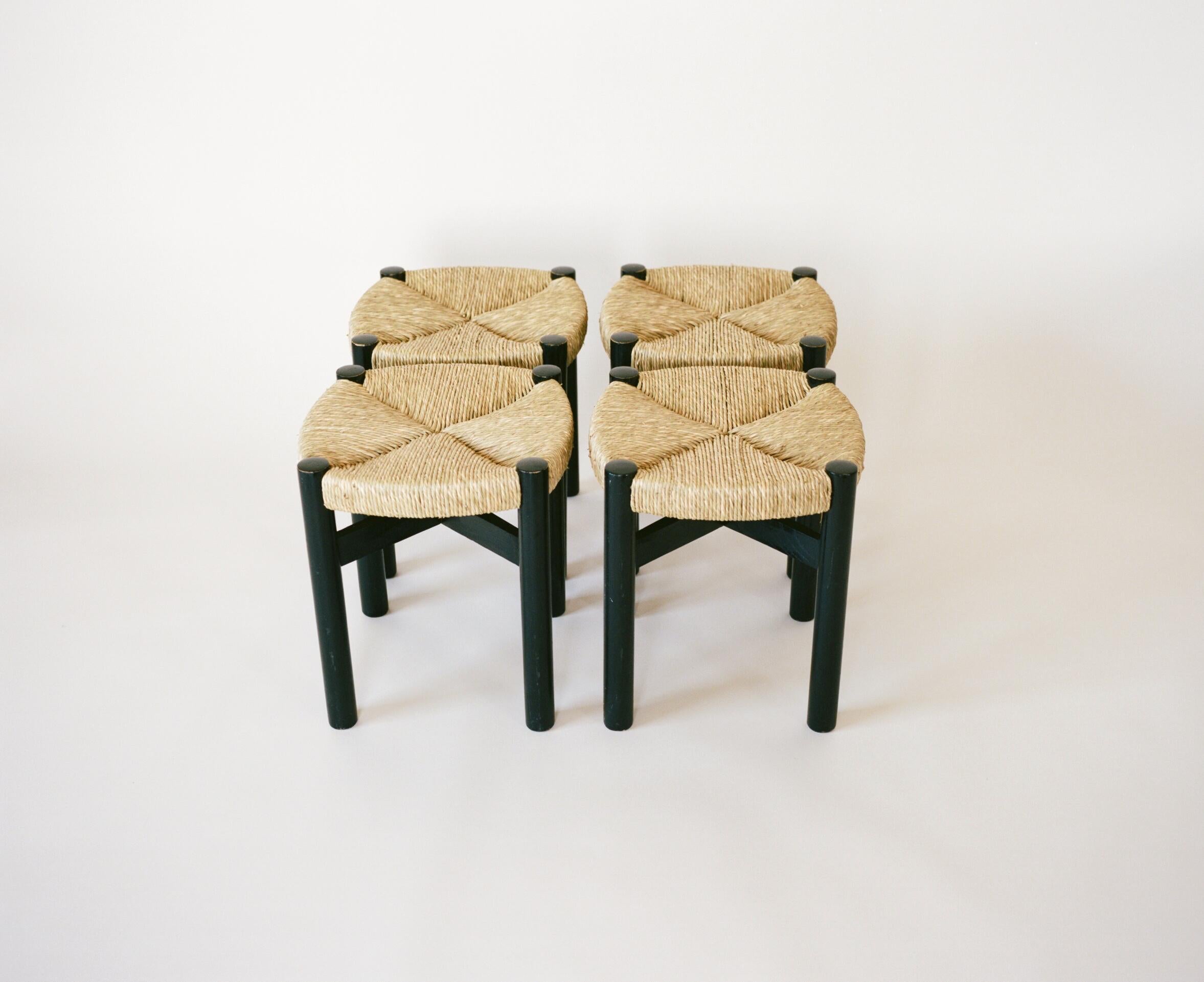 French Charlotte Perriand, Four Stools, circa 1948