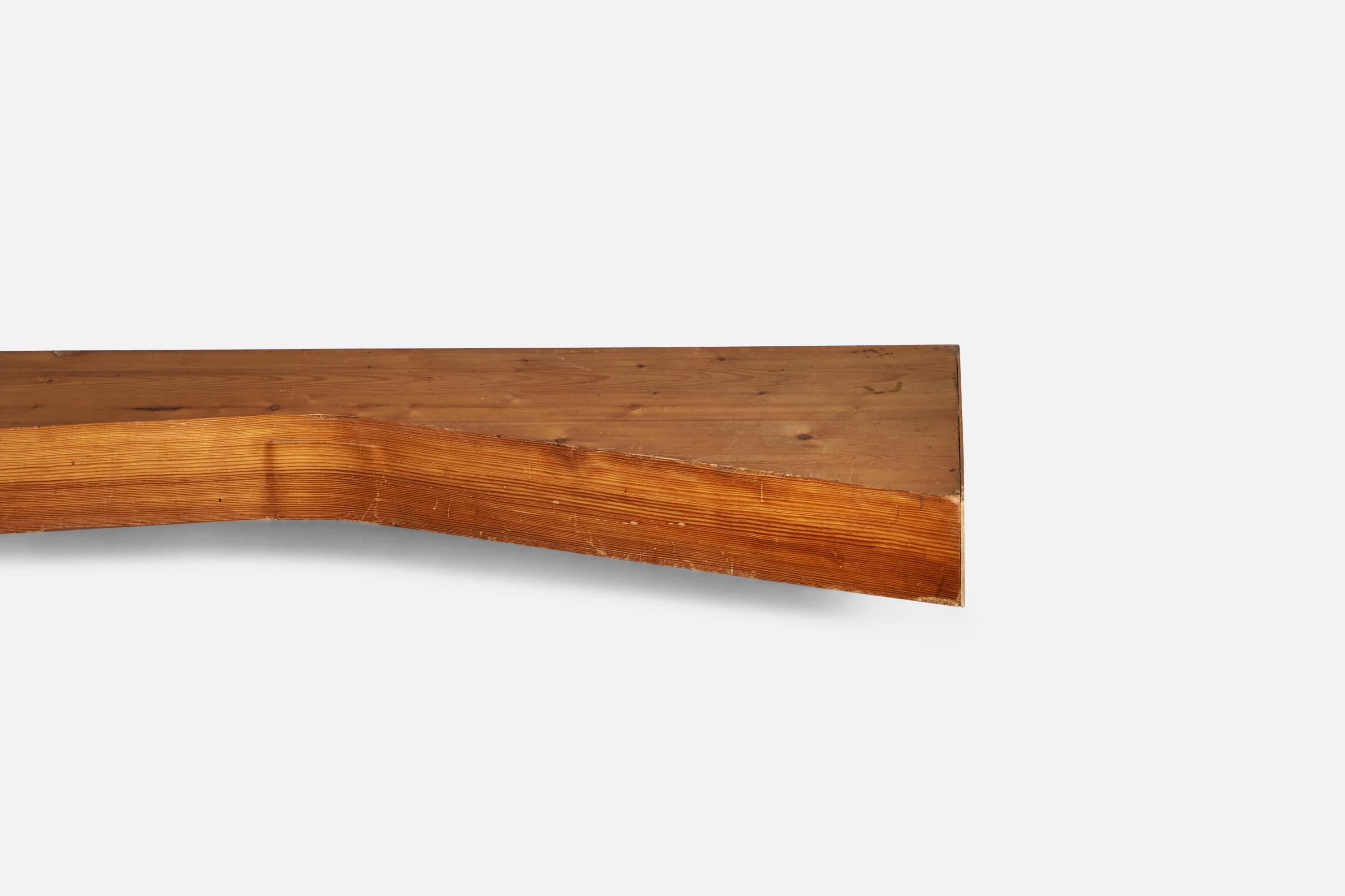 Charlotte Perriand, Freeform Console Bench, Pine, France, 1967 For Sale 5