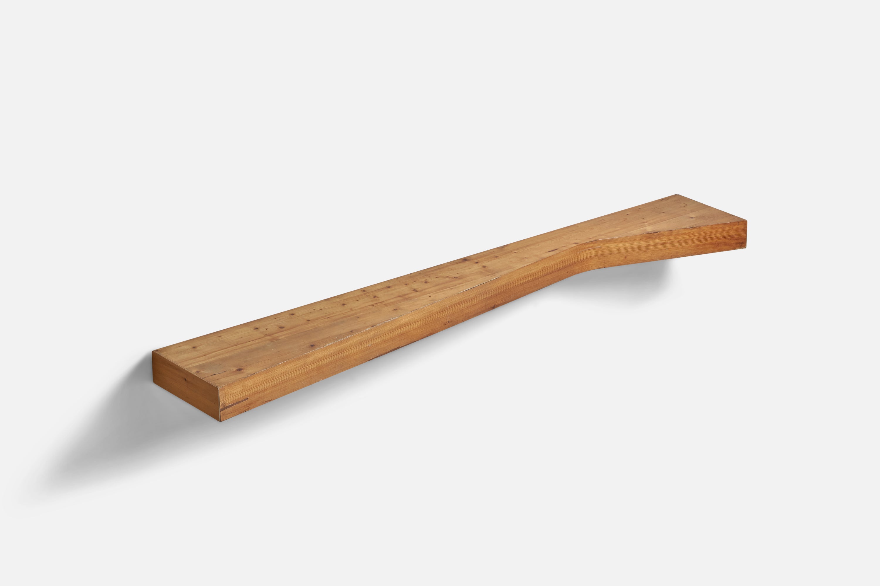 Modern Charlotte Perriand, Freeform Console Bench, Pine, France, 1967 For Sale
