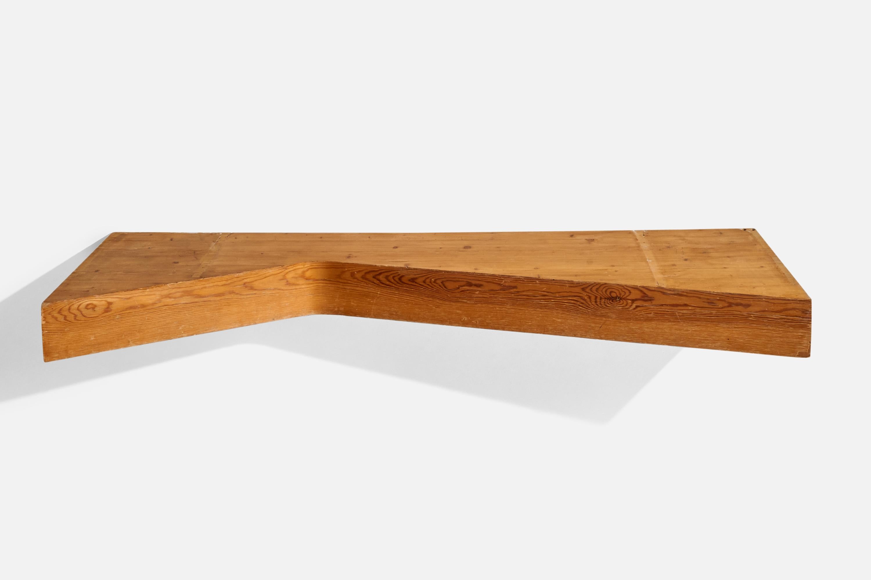 Mid-Century Modern Charlotte Perriand, Freeform Console Bench, Pine, France, 1967 For Sale