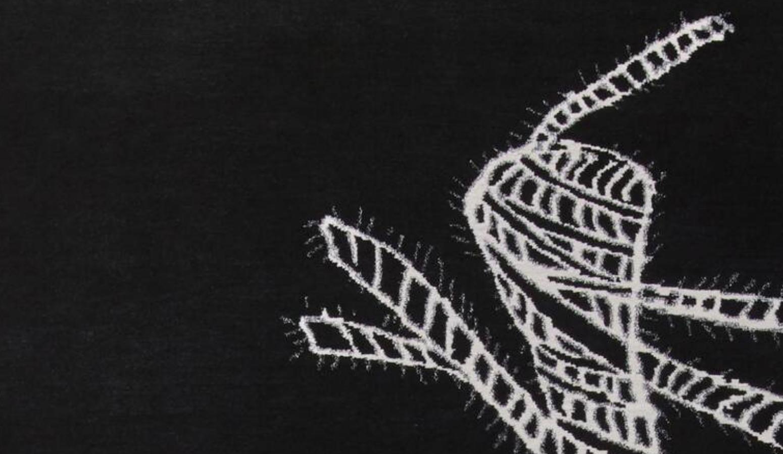 Charlotte Perriand Graffiti Rug For Cassina In New Condition For Sale In Barcelona, Barcelona