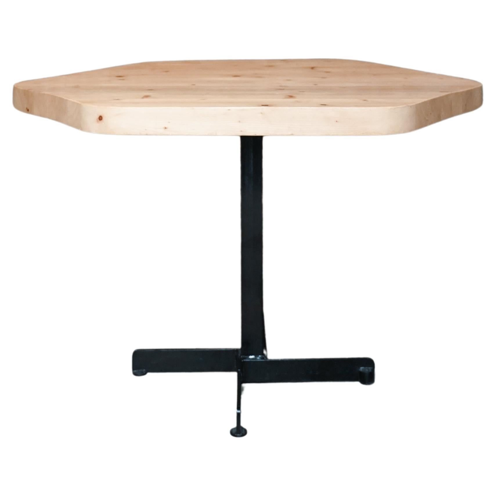 Charlotte Perriand hexagonal table of Station Les Arcs 1800