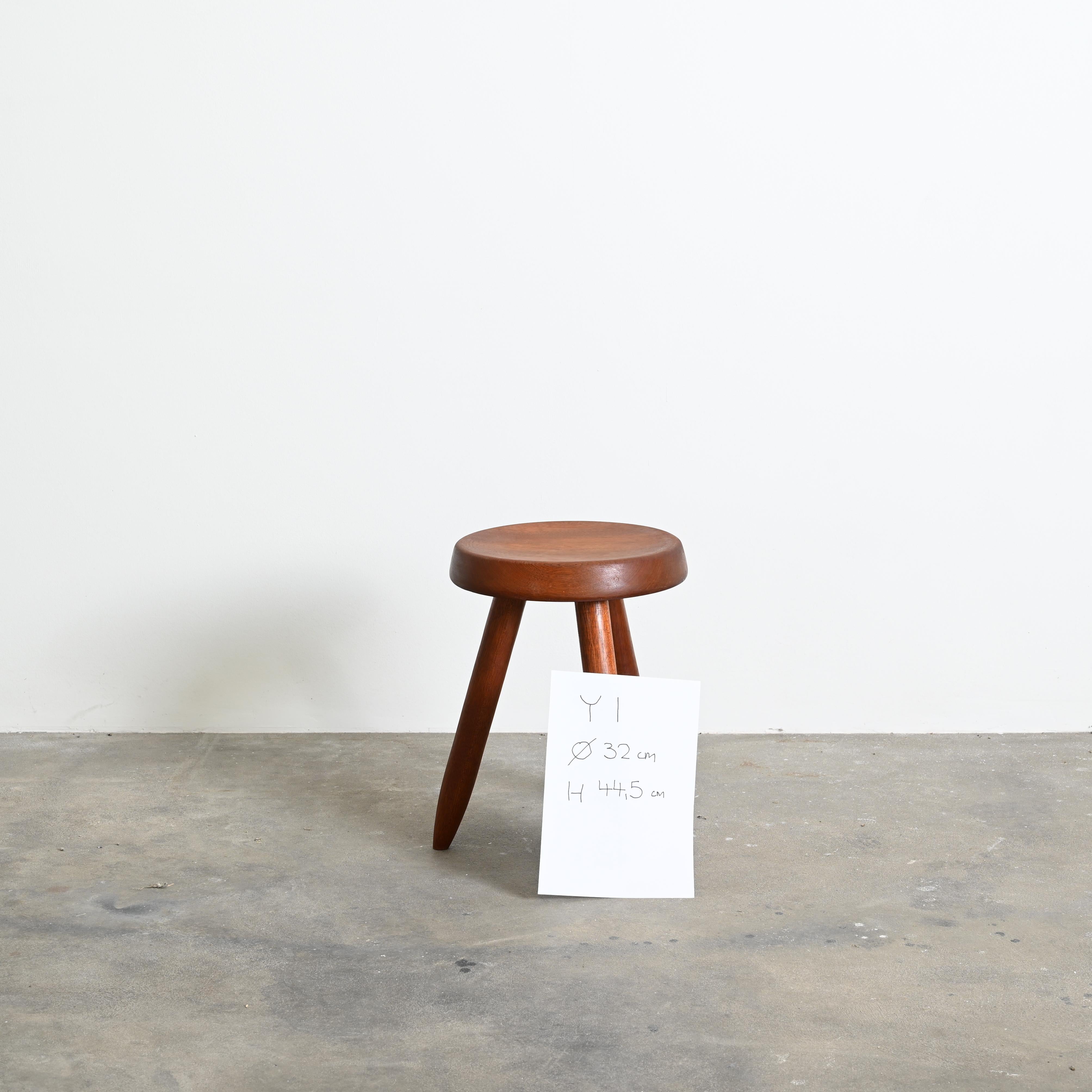 Charlotte Perriand High Berger Stool Authentic & Rare Mid-Century Modern In Good Condition For Sale In Zürich, CH