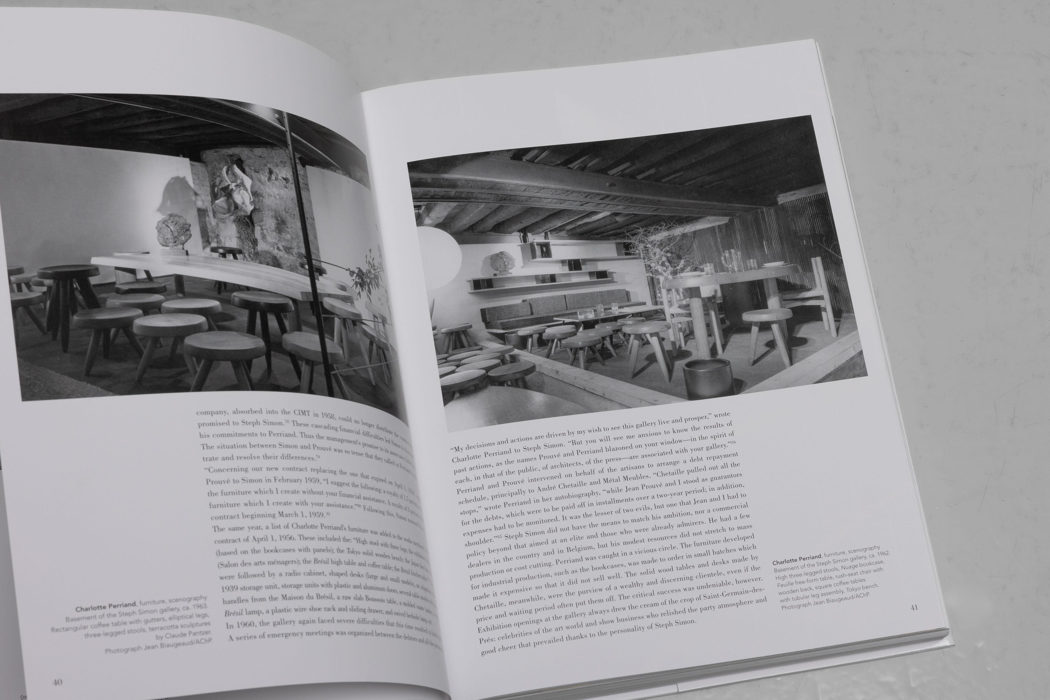 Charlotte Perriand Taburete alto Berger Steph Simon Francia 1953 en venta 10