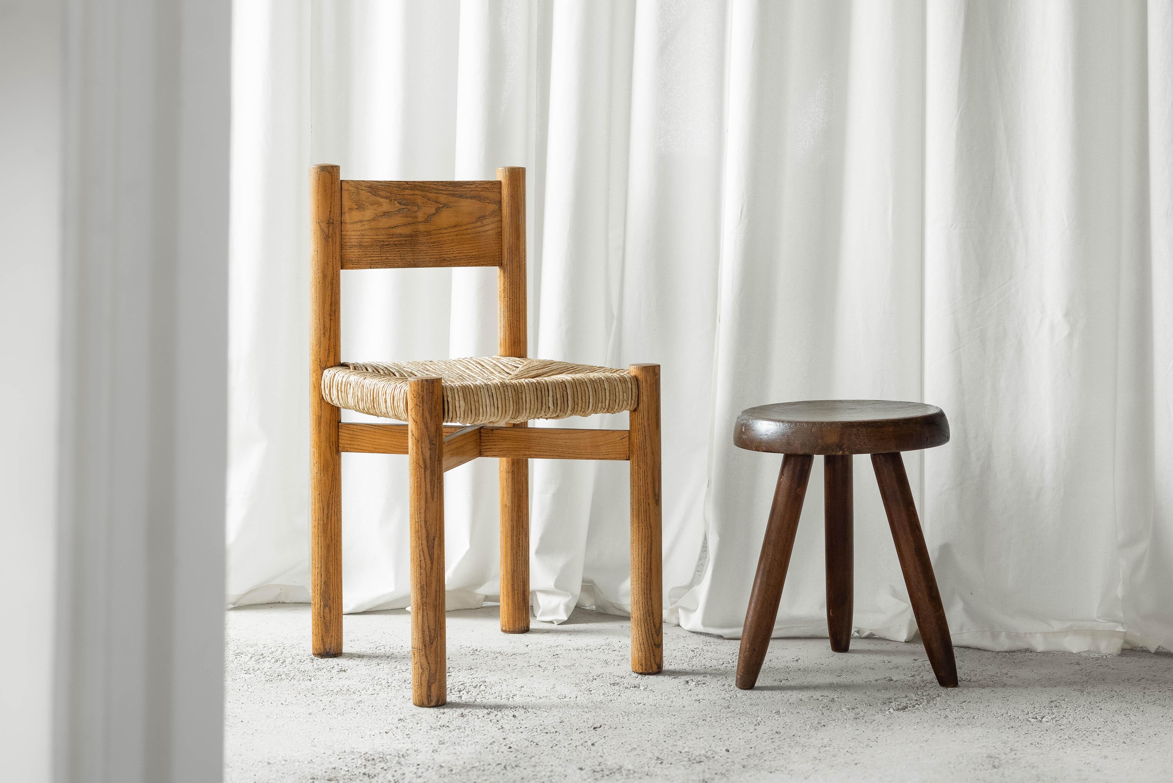 Charlotte Perriand Taburete alto Berger Steph Simon Francia 1953 Moderno de mediados de siglo en venta