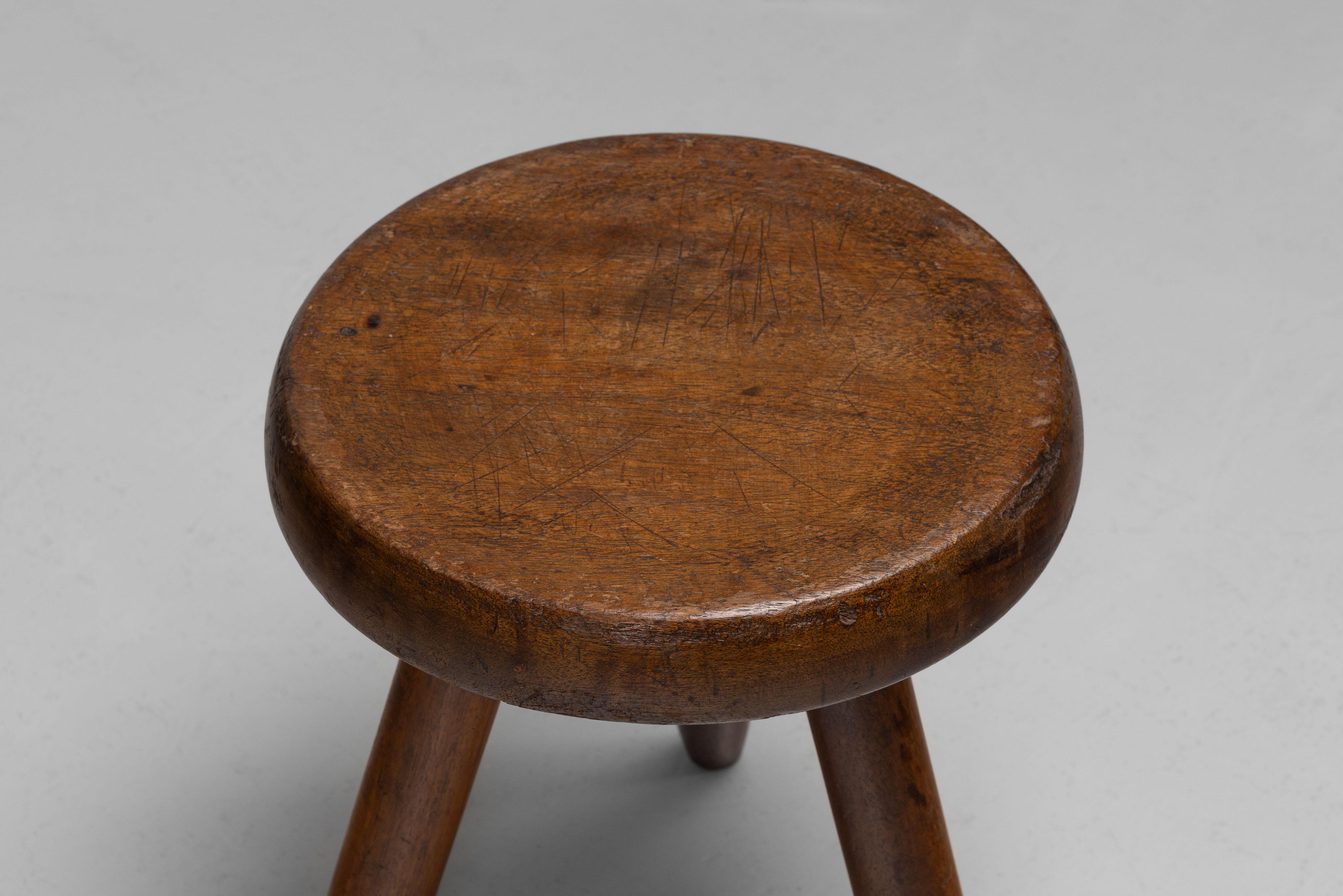 Charlotte Perriand Taburete alto Berger Steph Simon Francia 1953 Francés en venta