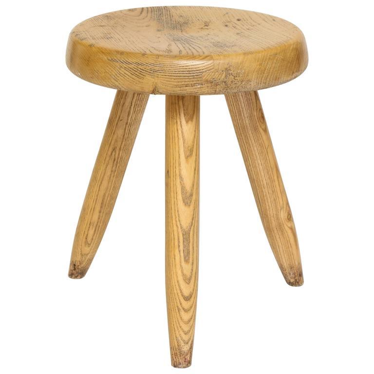 Mid-Century Modern Charlotte Perriand High Stool, France, 1950s
