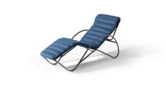 Charlotte Perriand Indochine Blue Chaise Lounge by Cassina