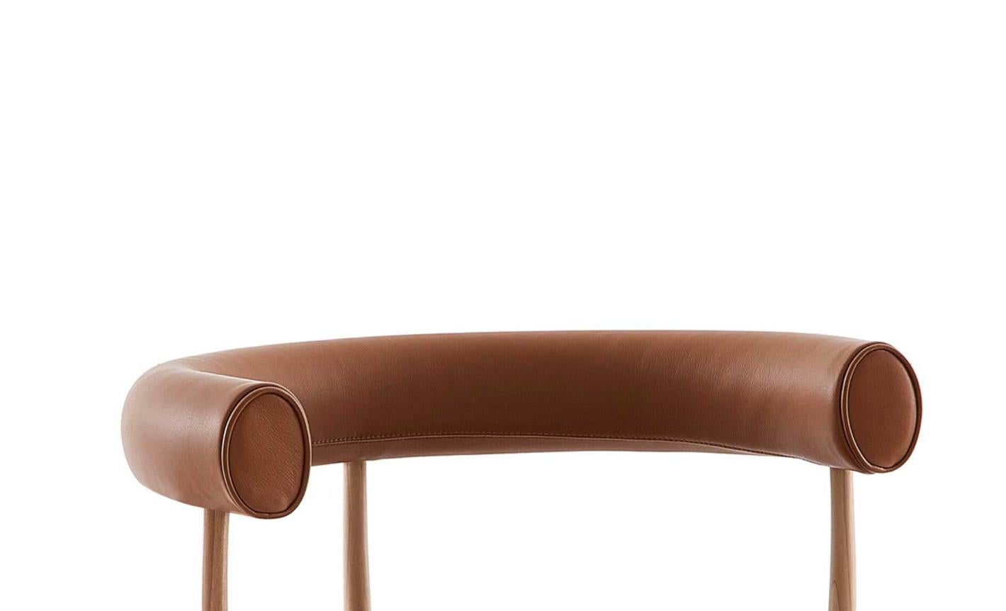 Walnut Charlotte Perriand Indochine Chair For Cassina For Sale