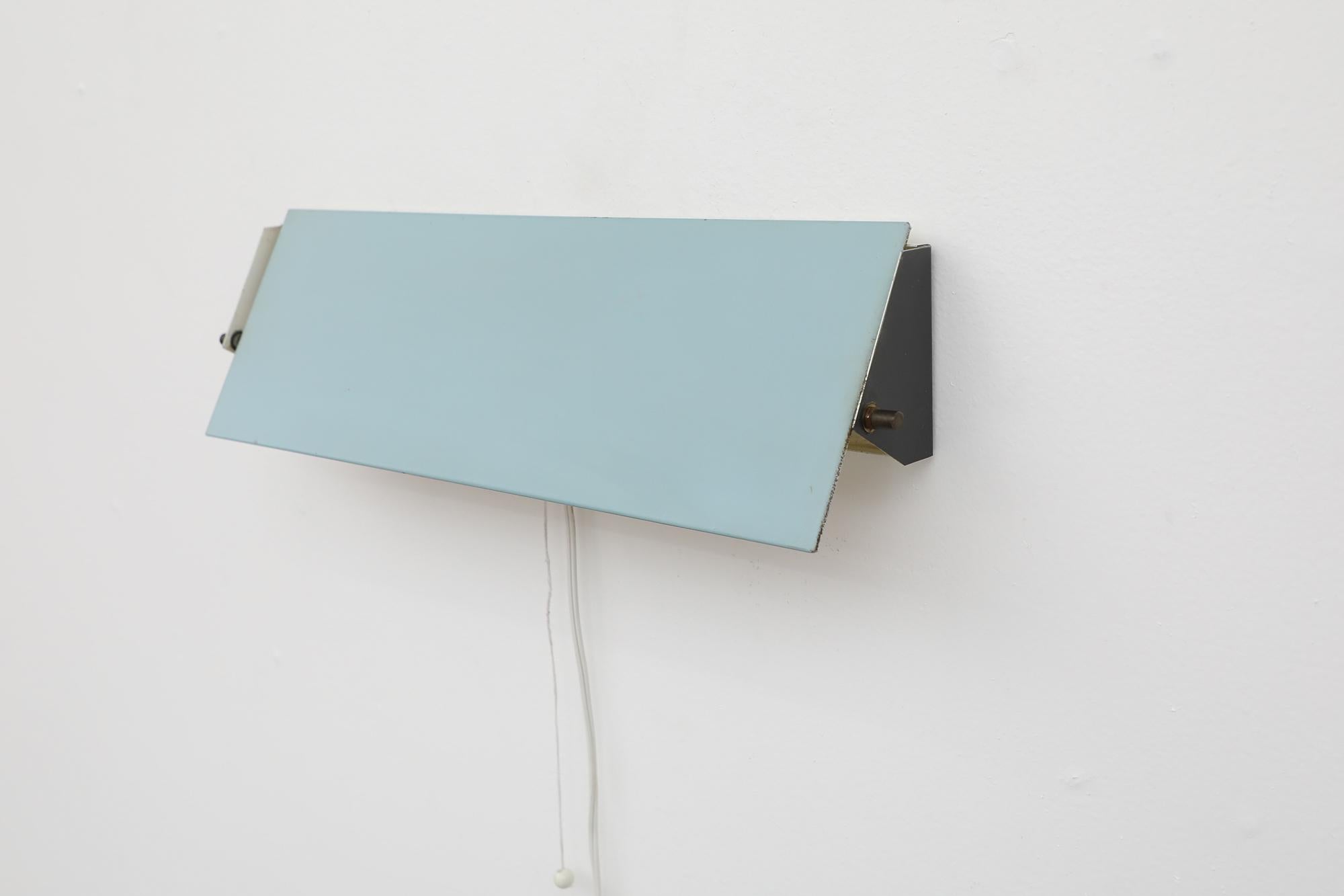 Charlotte Perriand Inspired Baby Blue Wall Sconce by Anvia 3