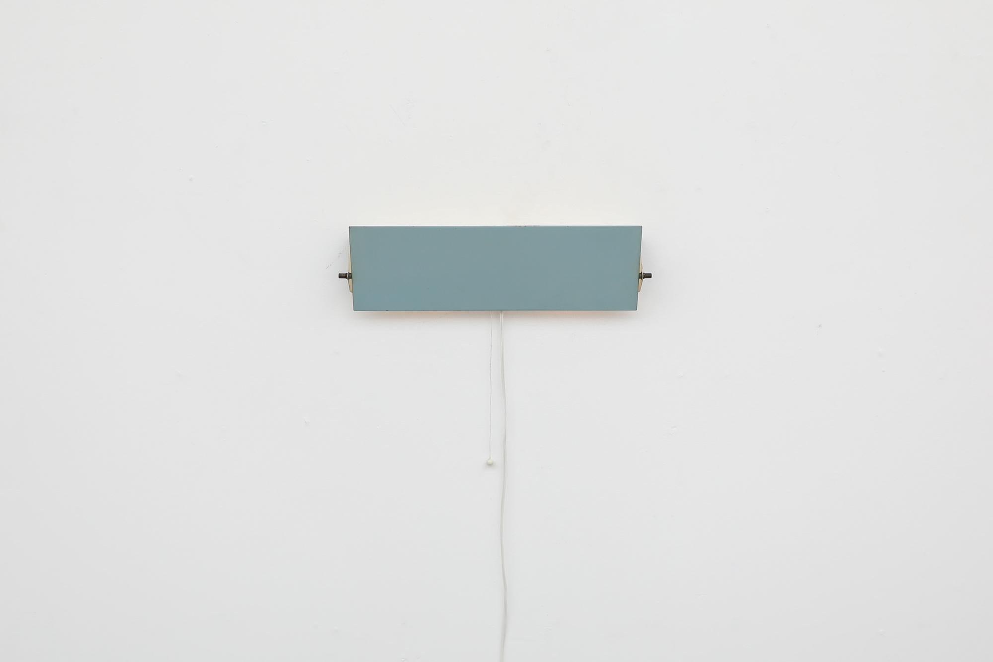 Charlotte Perriand Inspired Baby Blue Wall Sconce by Anvia In Good Condition In Los Angeles, CA