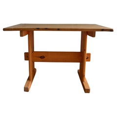 Charlotte Perriand-Inspired Brutalist Pine Dining Table