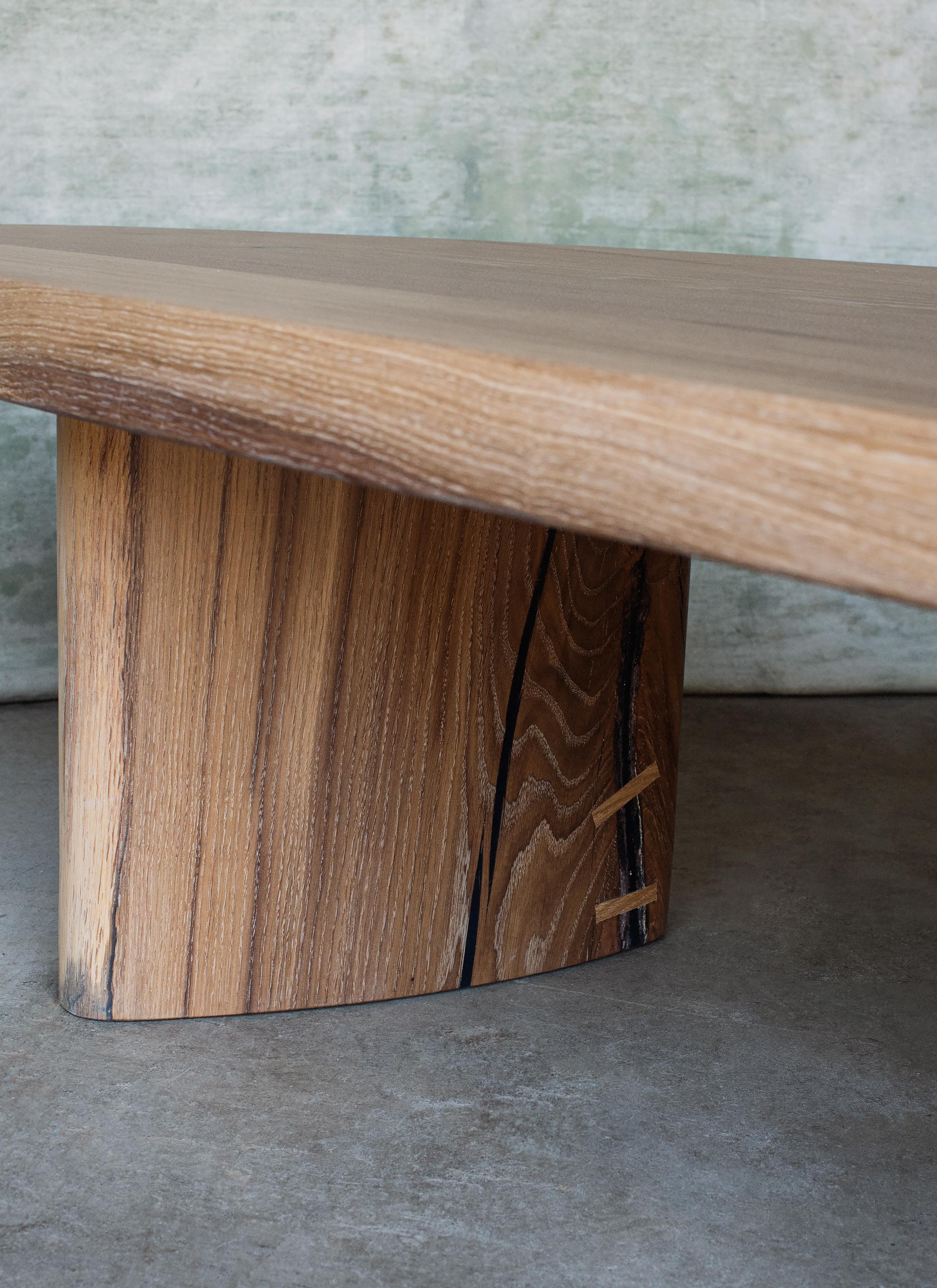Charlotte Perriand Inspired Solid Oak En Forme Libre Coffee Table 3