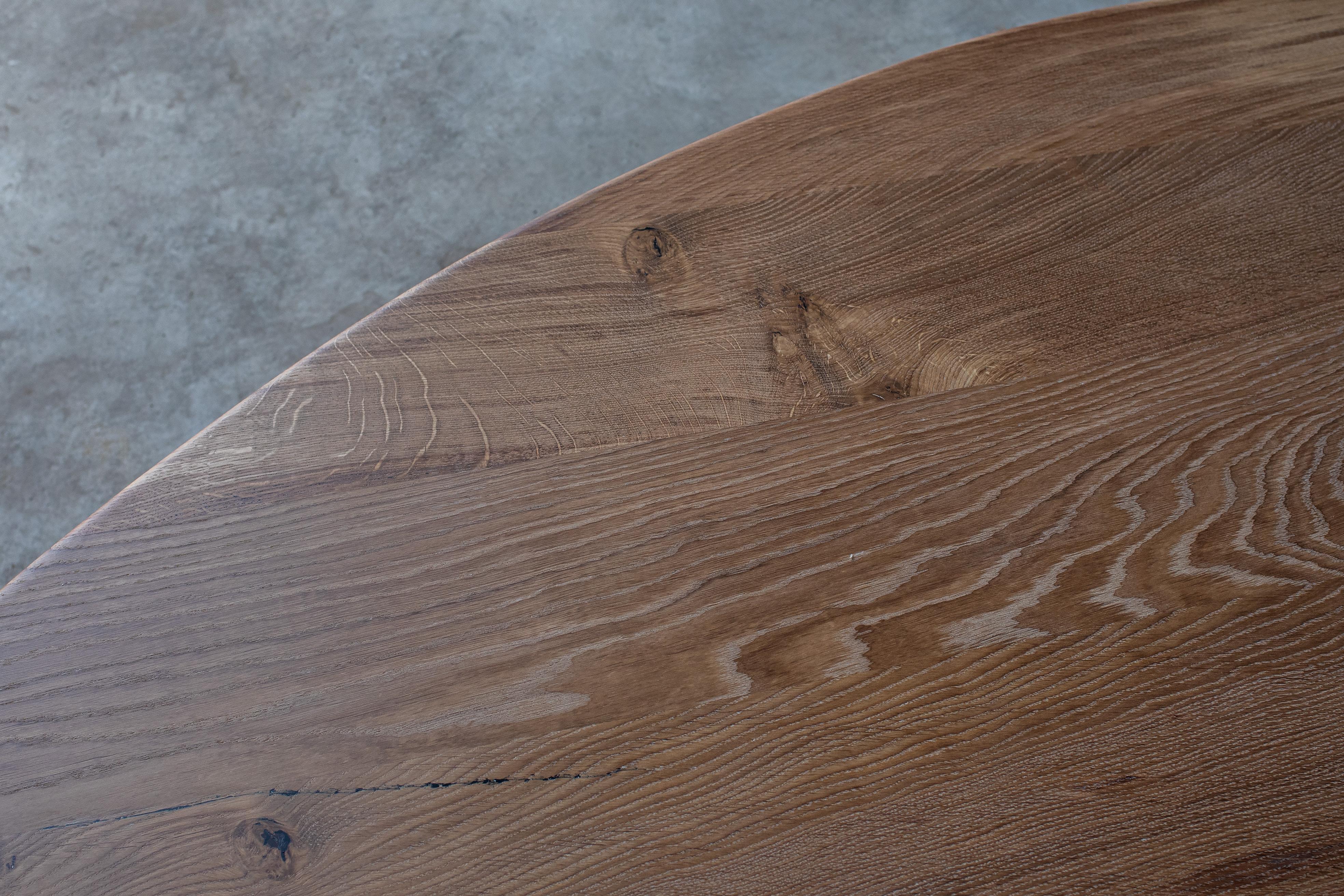 Swedish Charlotte Perriand Inspired Solid Oak En Forme Libre Coffee Table