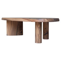 Charlotte Perriand Inspired Solid Oak En Forme Libre Coffee Table