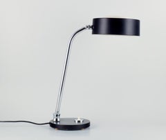 Charlotte Perriand, Jumo desk lamp in chrome and black lacquered metal