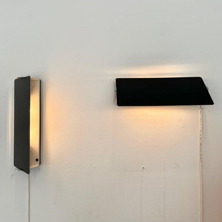 Steel Charlotte Perriand Large CP-1 Wall Lights, France 1960s For Sale