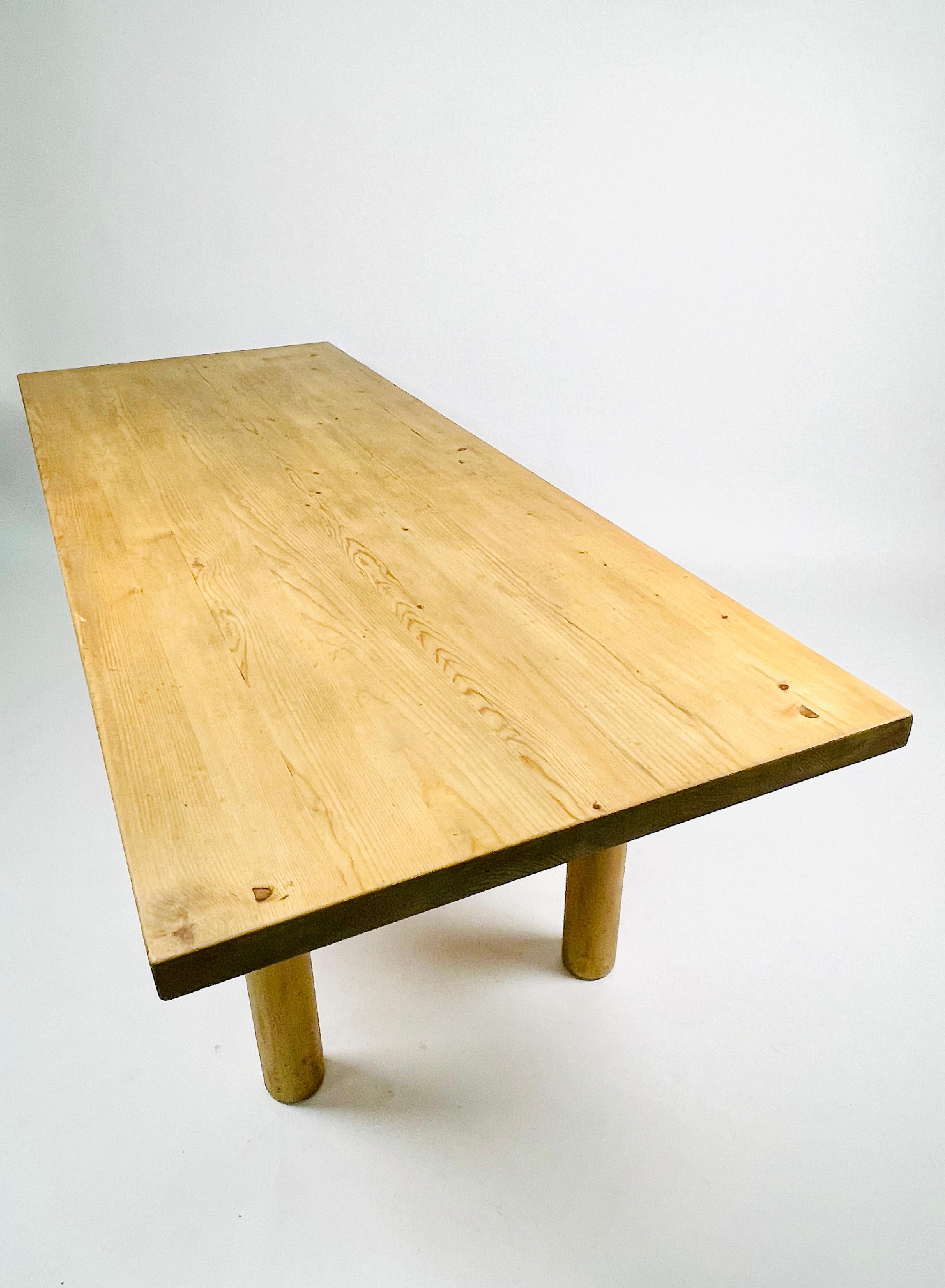 Charlotte Perriand, Large & Rare Pine Table from Méribel, France 1950. 3