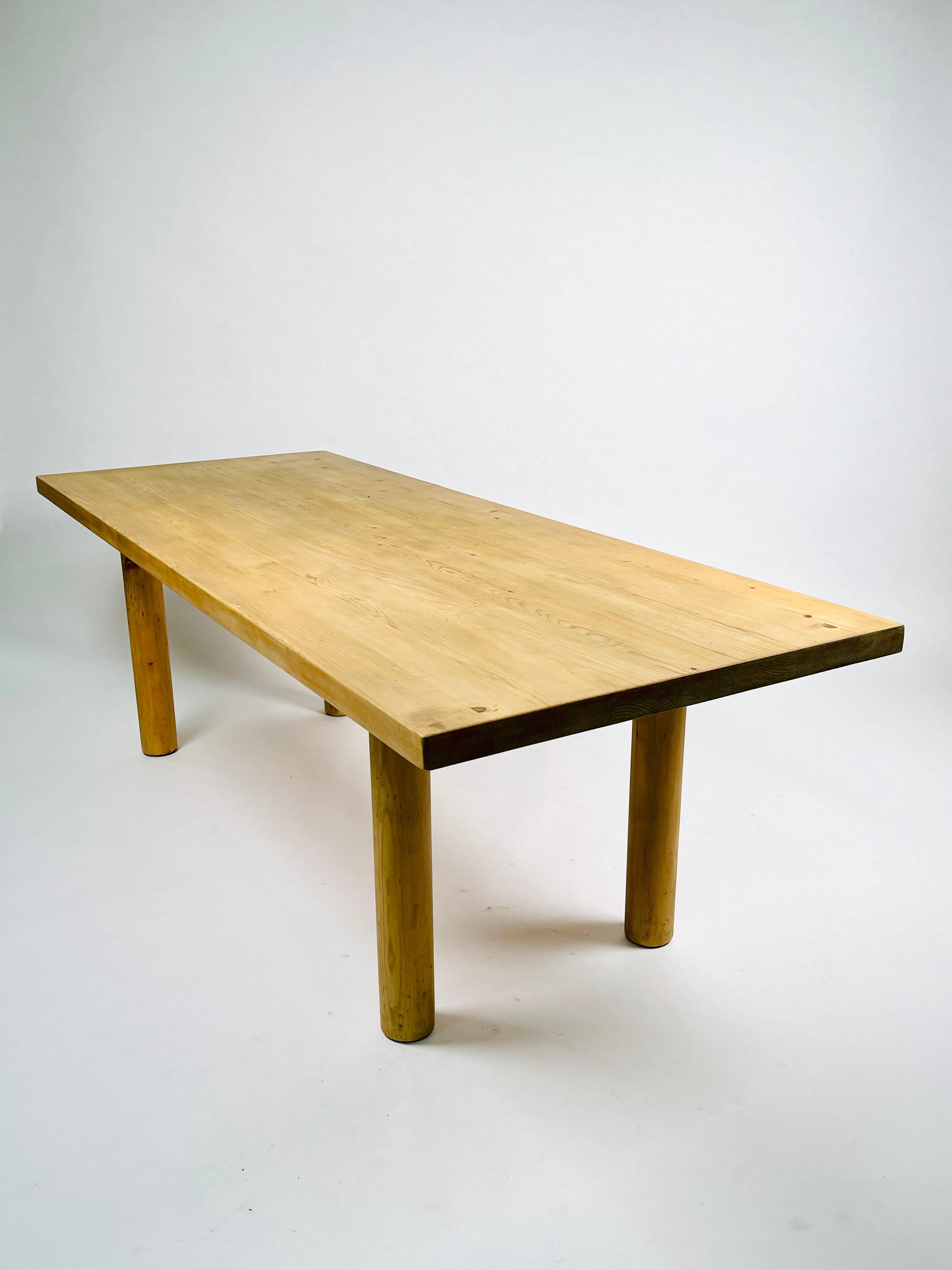 Charlotte Perriand, Large & Rare Pine Table from Méribel, France 1950. 4