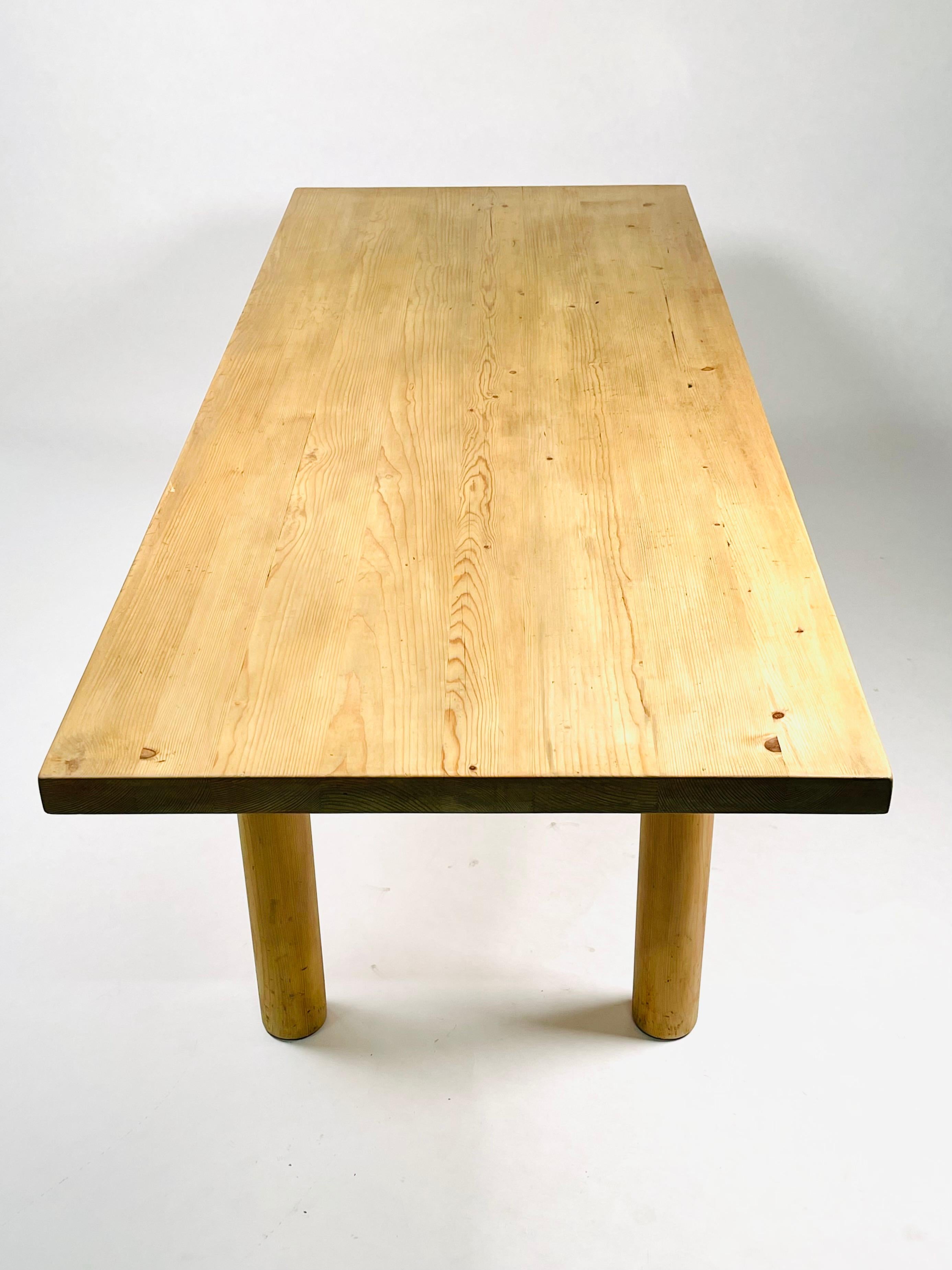 Charlotte Perriand, Large & Rare Pine Table from Méribel, France 1950. 5