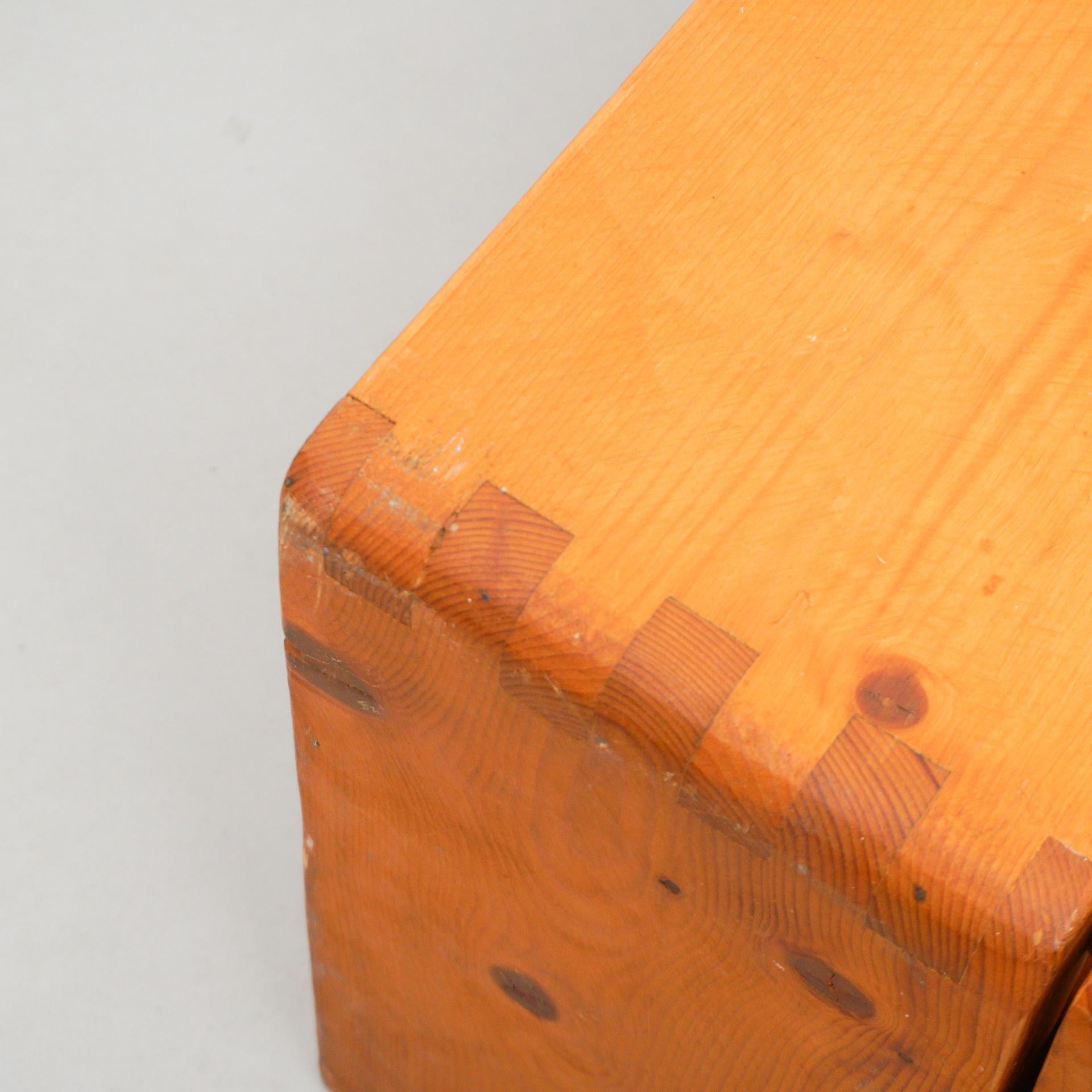 Charlotte Perriand, Large Wood Bench for Les Arcs, circa 1960 5