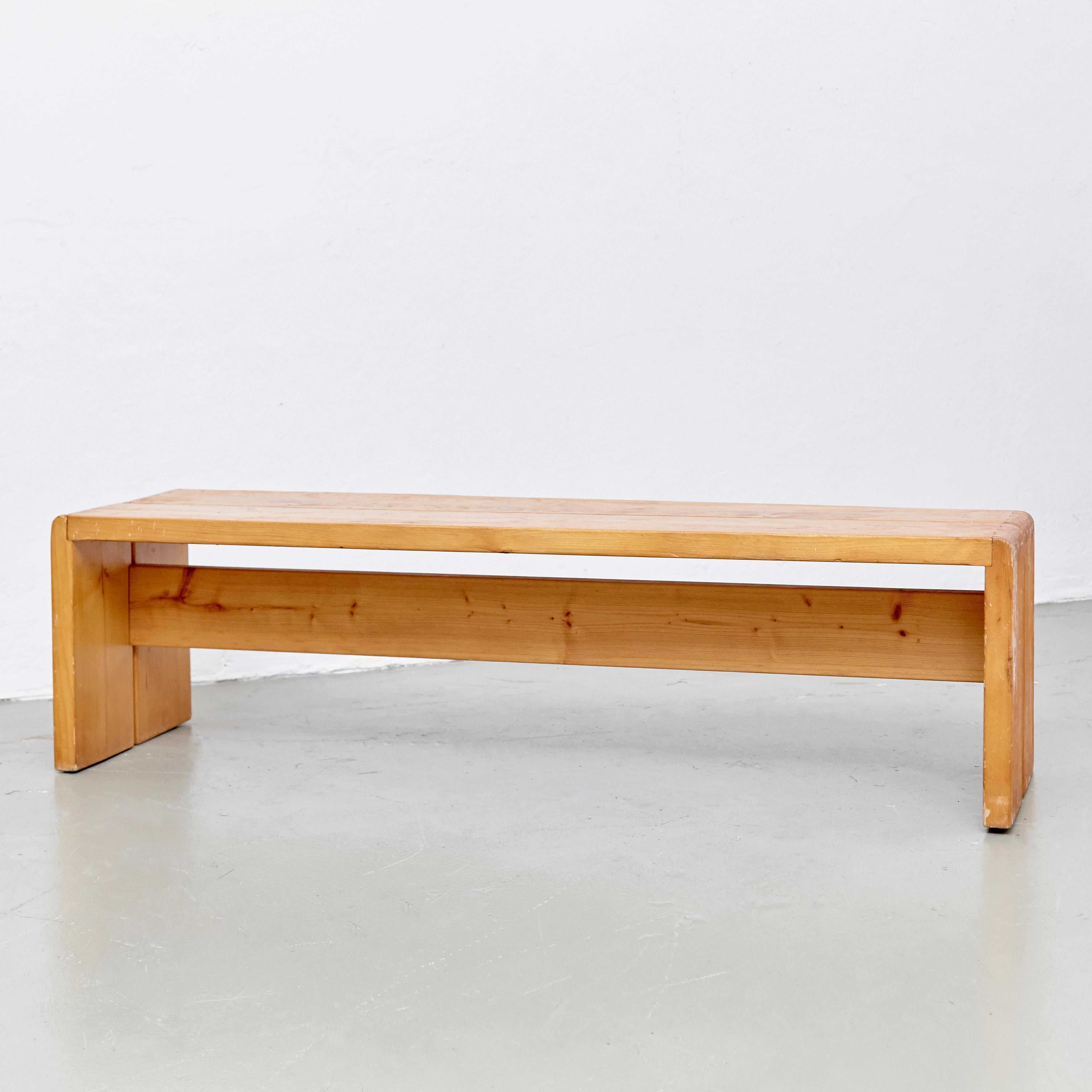 Charlotte Perriand Large Wood Bench for Les Arcs, circa 1960 2
