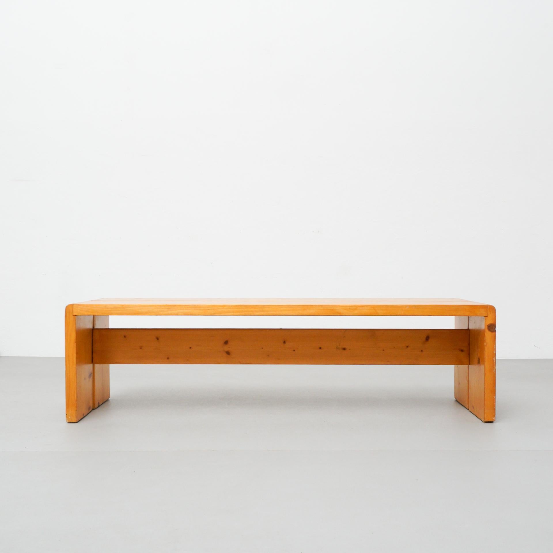 Charlotte Perriand, Large Wood Bench for Les Arcs, circa 1960 2
