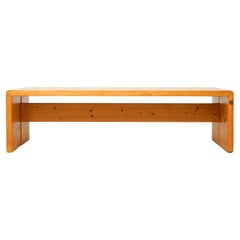 Charlotte Perriand, Large Wood Bench for Les Arcs, circa 1960