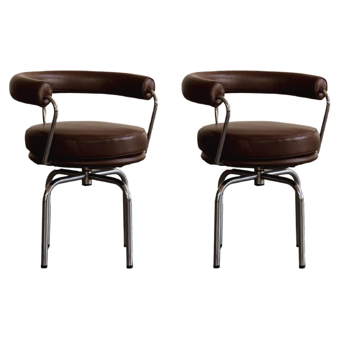 Charlotte Perriand “LC7” Dining Chairs for Cassina, 1927, Set of 2