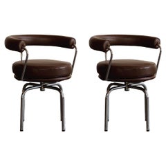 Charlotte Perriand “LC7” Dining Chairs for Cassina, 1927, Set of 2