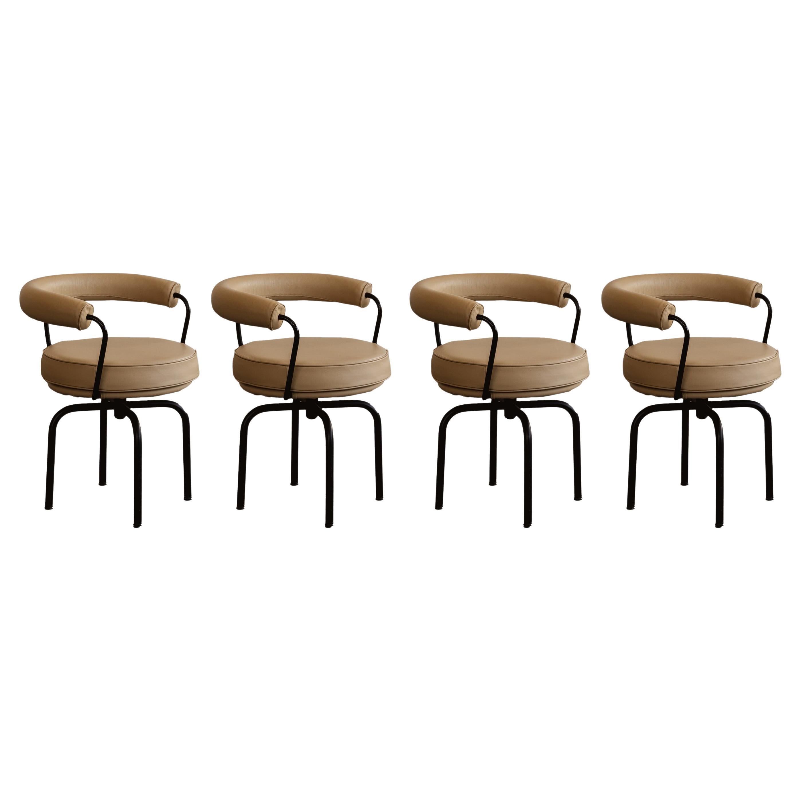 Charlotte Perriand “LC7” Dining Chairs for Cassina, 1927, Set of 4
