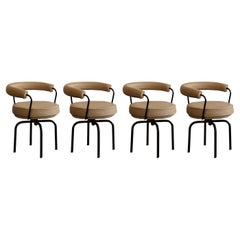 Charlotte Perriand “LC7” Dining Chairs for Cassina, 1927, Set of 4
