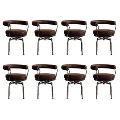 Charlotte Perriand “LC7” Dining Chairs for Cassina, 1927, Set of 8