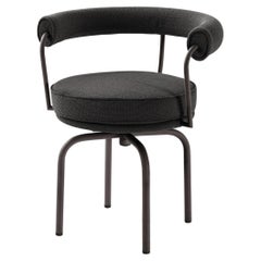 Charlotte Perriand LC7 Outdoors Textured Black Chair by Cassina
