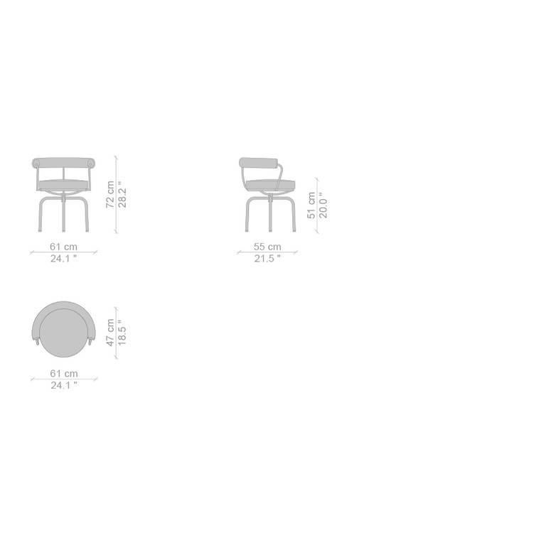 Charlotte Perriand LC7 Texturierter brauner Stuhl für den Außenbereich von Cassina im Angebot 7