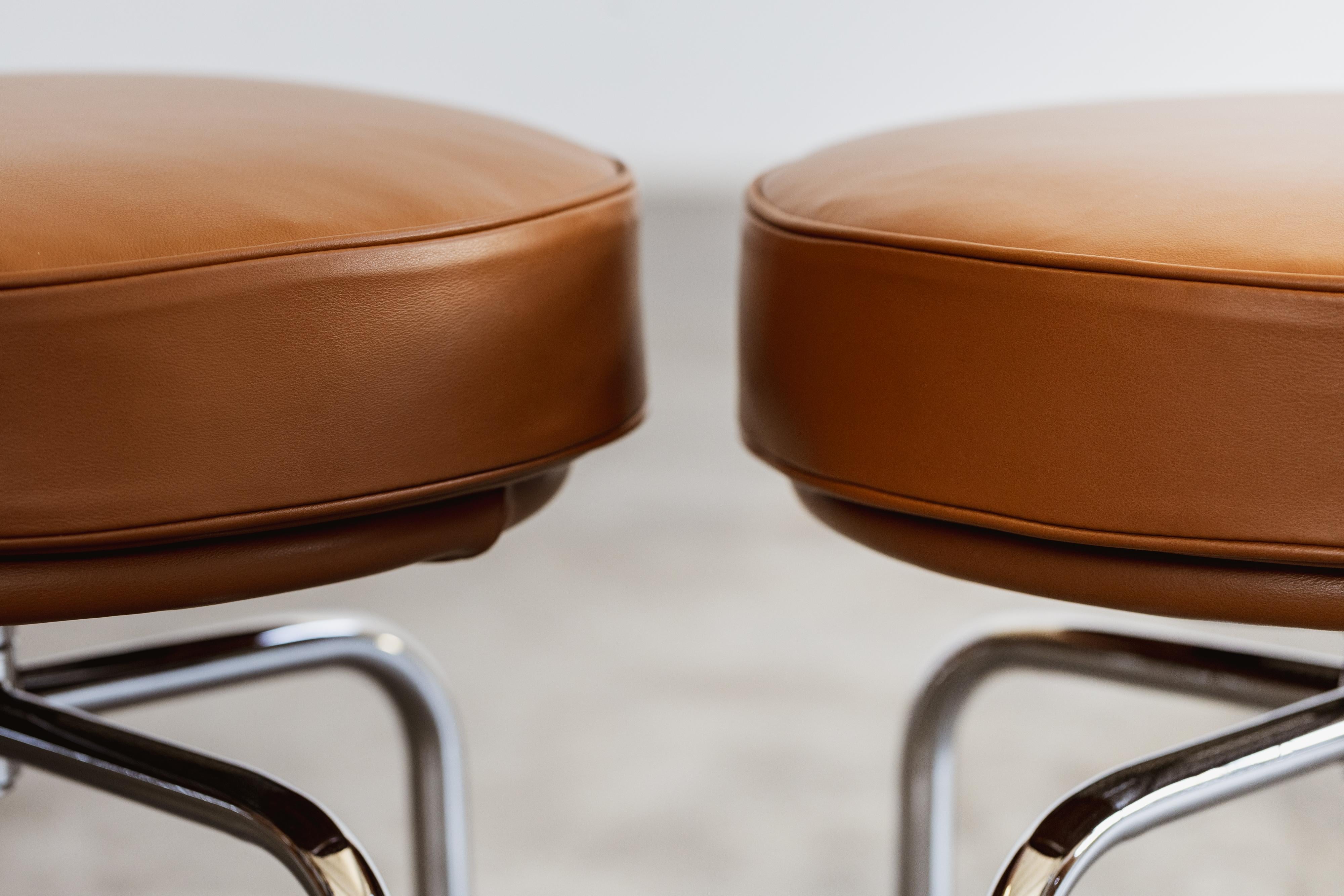 Italian Charlotte Perriand “LC8” Stools for Cassina, 1929, Set of 3