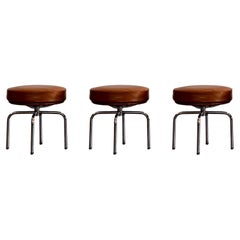 Charlotte Perriand “LC8” Stools for Cassina, 1929, Set of 3
