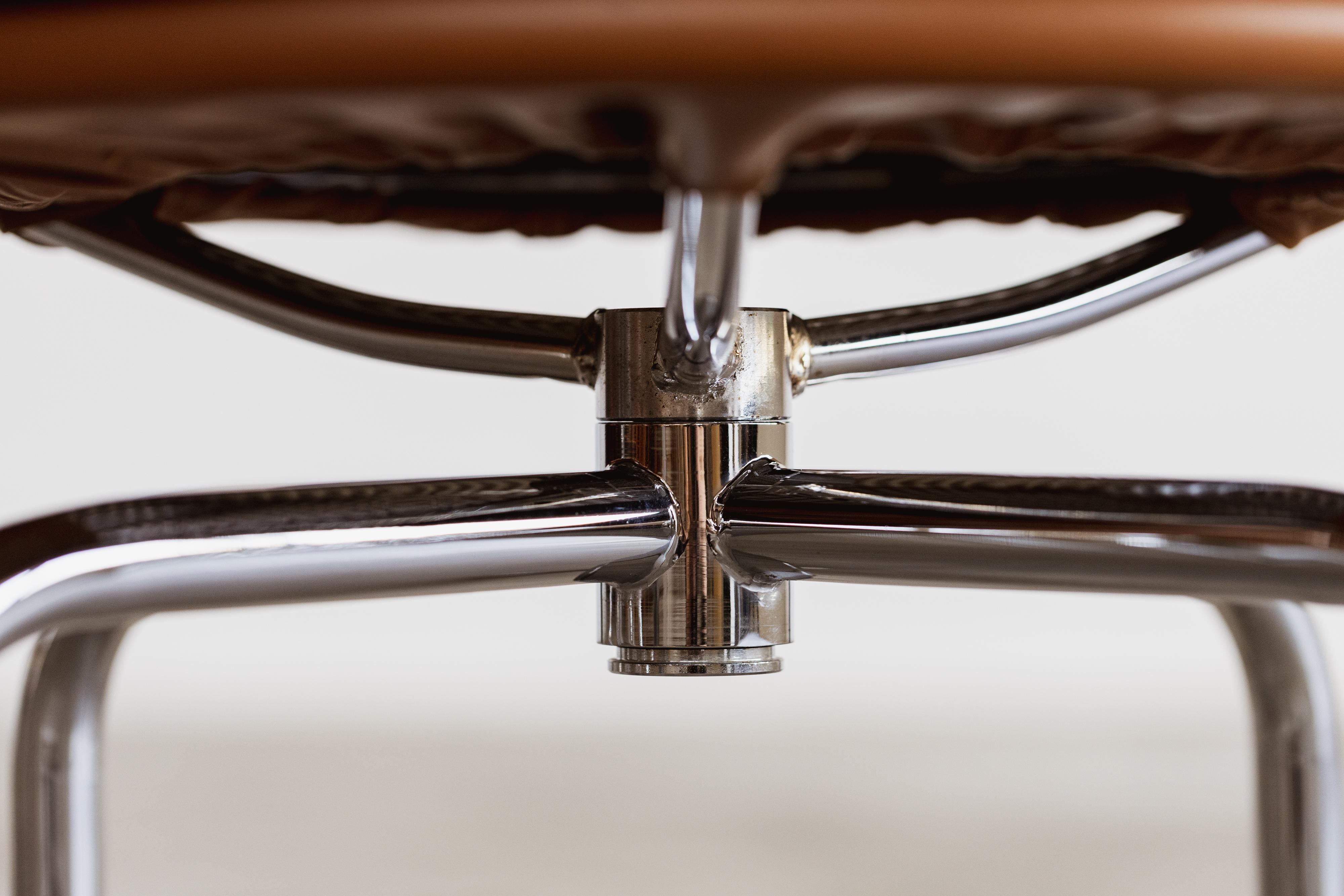 Charlotte Perriand “LC8” Stools for Cassina, 1929, Set of 6 4