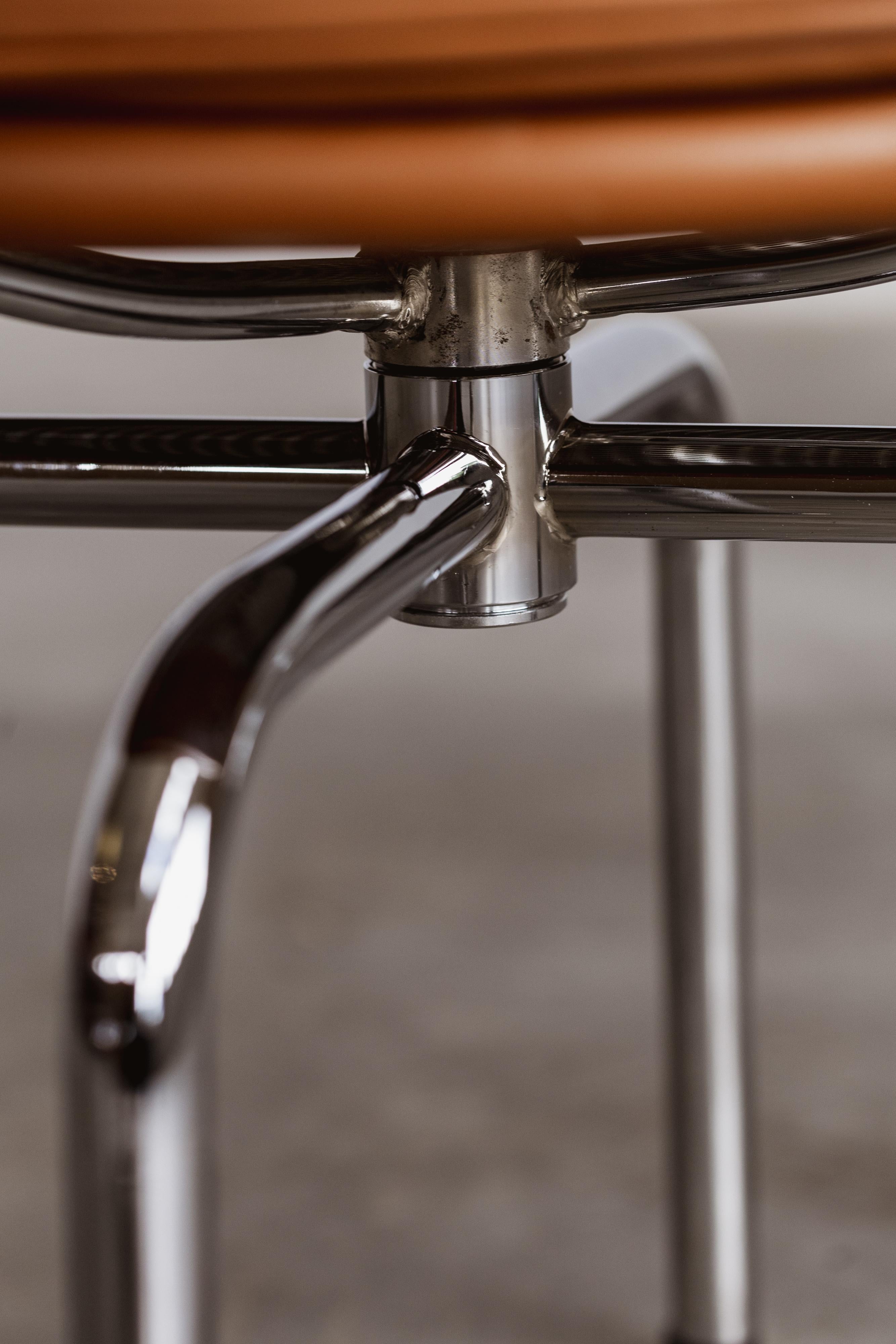 Early 20th Century Charlotte Perriand “LC8” Stools for Cassina, 1929, Set of 6