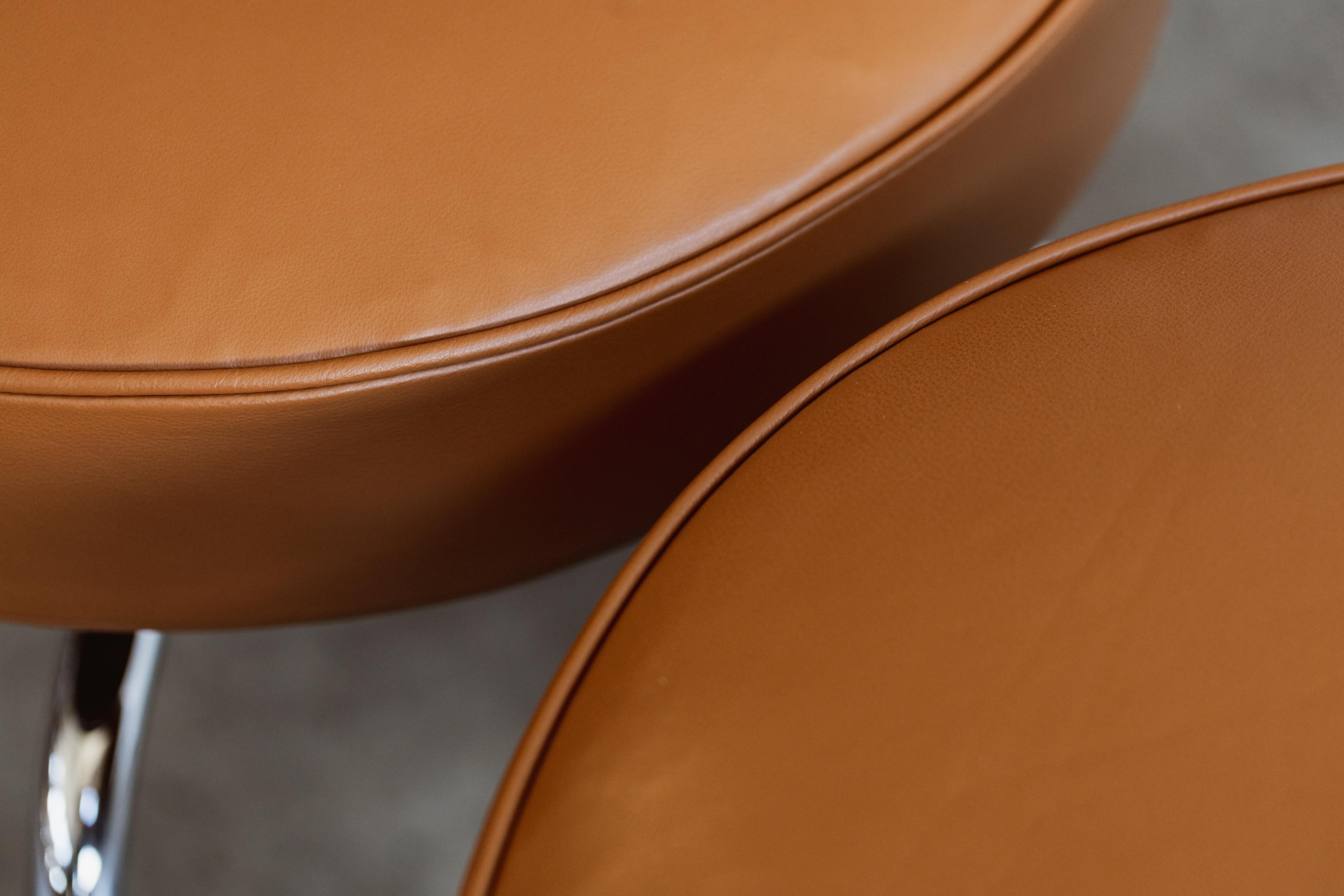 Charlotte Perriand “LC8” Stools for Cassina, 1929, Set of 6 1