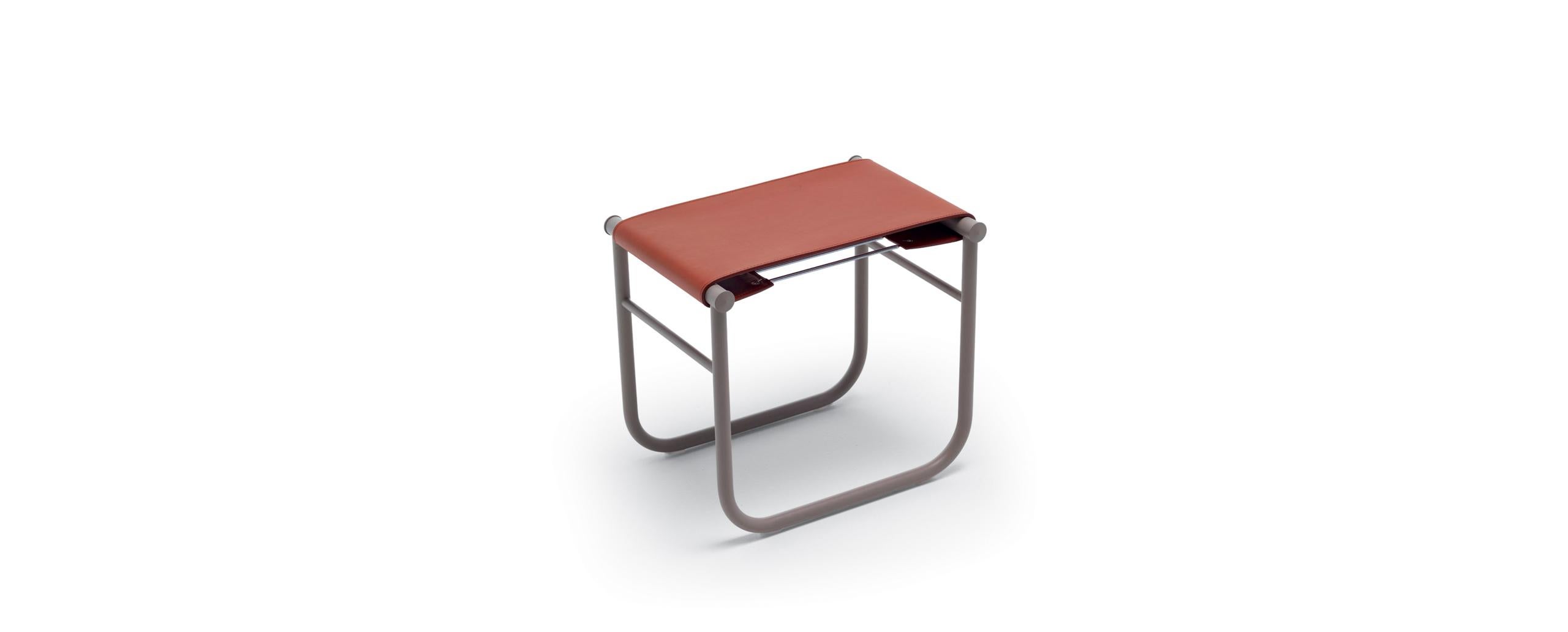 Stool designed by Charlotte Perriand in 1927. Relaunched by Cassina in 1973/2014. Manufactured by Cassina in Italy.

Designed by Charlotte Perriand and part of the LC collection by Le Corbusier, Pierre Jeanneret and Charlotte Perriand.

A stool with