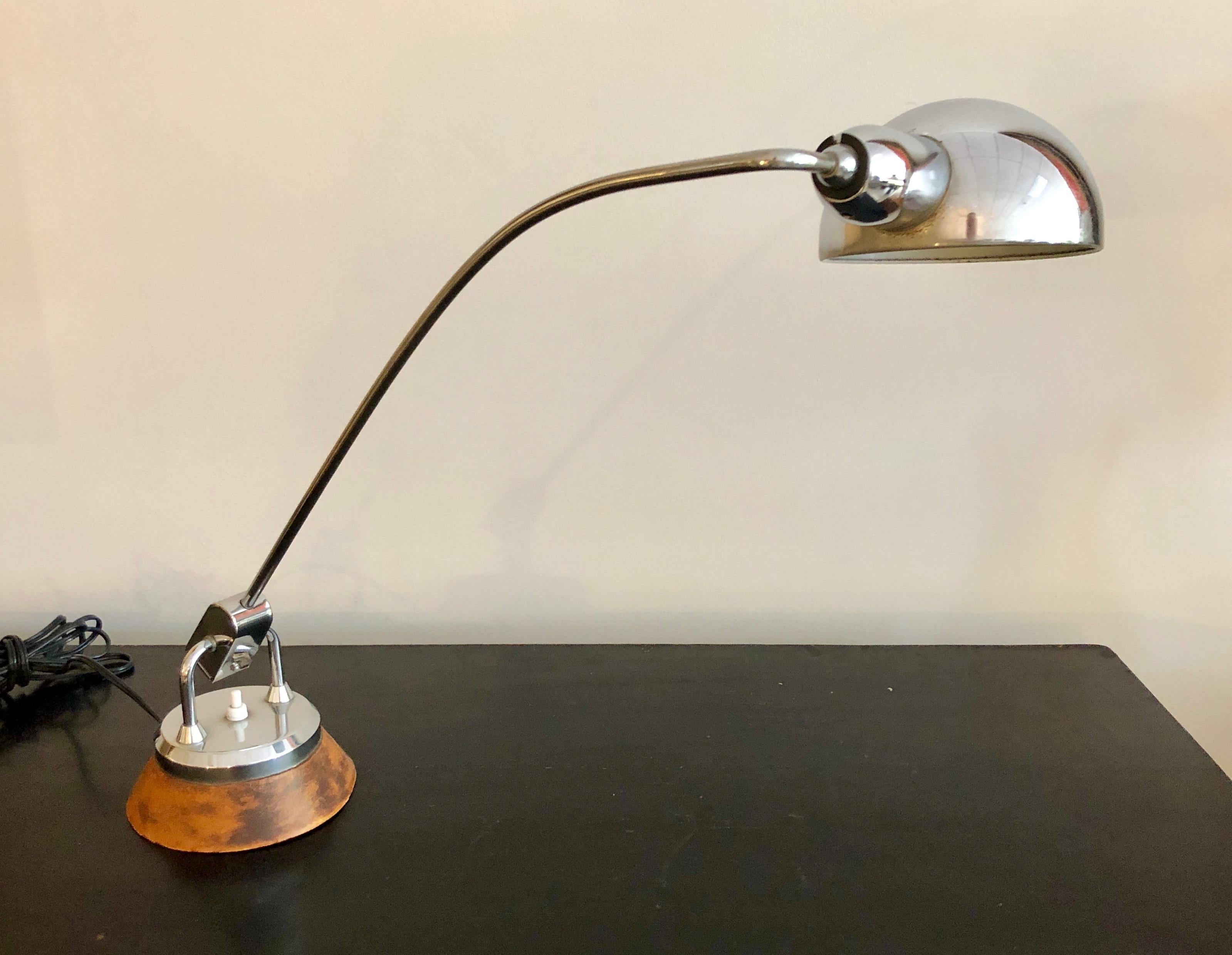 leather desk lamp