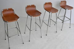 Leather Barstools for Les Arc Ski Resort, France, 1960s